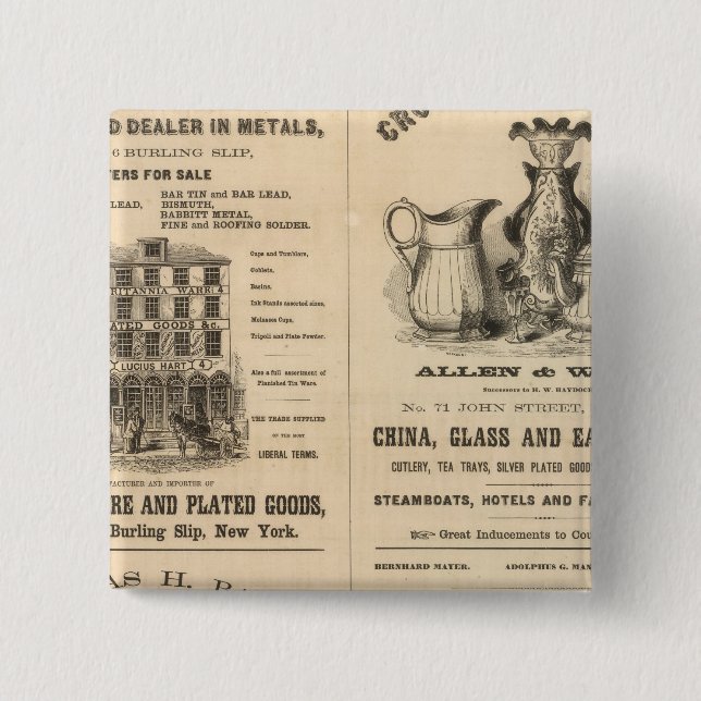 Chapa Cuadrada Lucio Hart (Anverso)