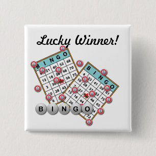 Chapa Cuadrada Lucky Winner Bingo Theme
