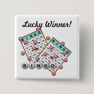 Chapa Cuadrada Lucky Winner Bingo Theme