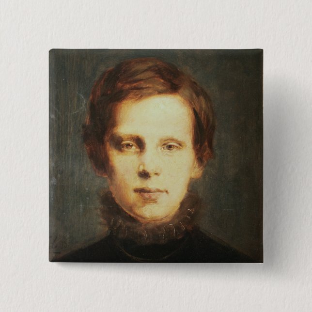 Chapa Cuadrada Ludwig van Beethoven, compositor alemán (Anverso)