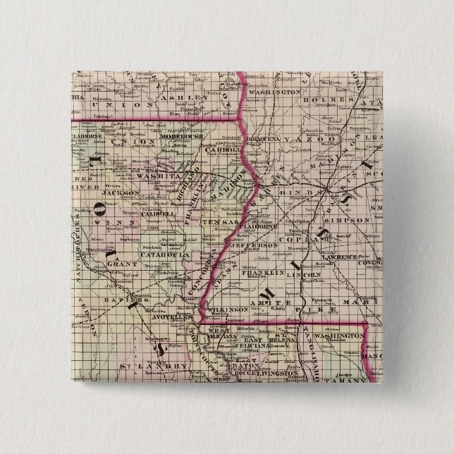 Chapa Cuadrada Luisiana (Anverso)