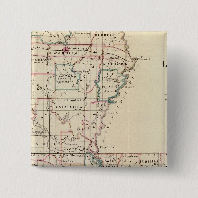 Chapa Cuadrada Luisiana 2 (Anverso)