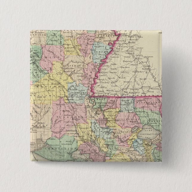 Chapa Cuadrada Luisiana 8 (Anverso)