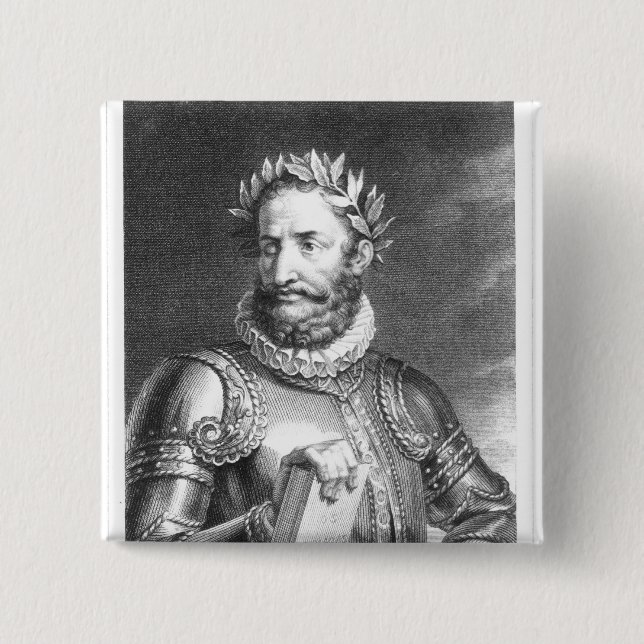 Chapa Cuadrada Luiz Vaz de Camoes grabado por B. Rogelio (Anverso)