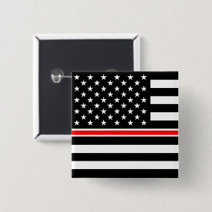 Chapa Cuadrada Luminosos bomberos de la línea roja héroes la band