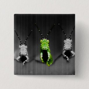 Chapa Cuadrada Lumpy Green Bug