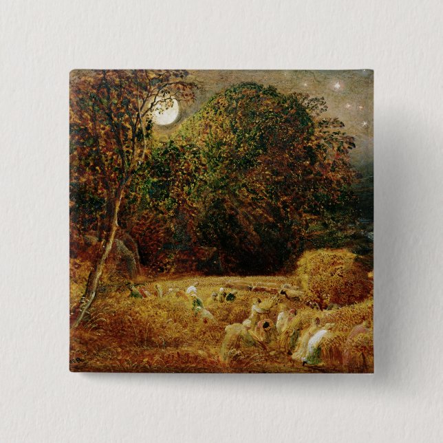 Chapa Cuadrada Luna de cosecha (Anverso)