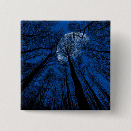 Chapa Cuadrada Luna en el cielo nocturno