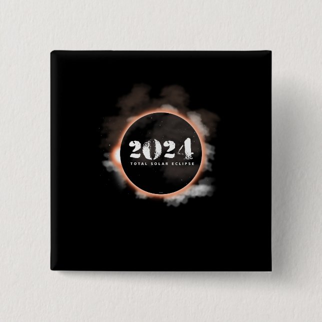 Chapa Cuadrada Luna solar total que organiza la luna anual del (Anverso)