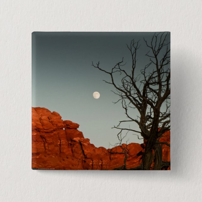 Chapa Cuadrada Luna traviesa (Anverso)