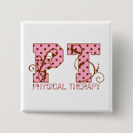 Chapa Cuadrada lunares rosados y marrones de la pinta