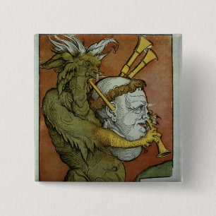 Chapa Cuadrada Luther como las gaitas del diablo, c.1535