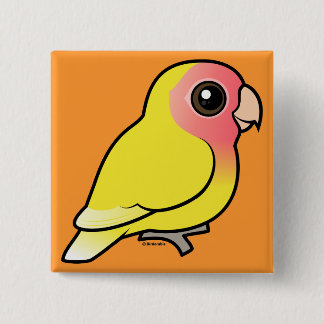 Chapa Cuadrada Lutino Melocotón-hizo frente al Lovebird