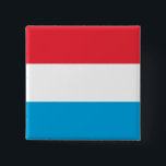 Chapa Cuadrada Luxembourg Flag<br><div class="desc">Customizable World Flag Products - Please feel free to add your own text.</div>