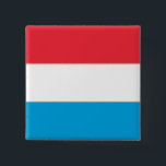 Chapa Cuadrada Luxembourg Flag<br><div class="desc">Customizable World Flag Products - Please feel free to add your own text.</div>