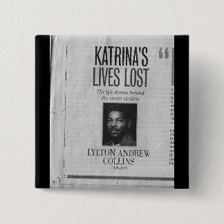 Chapa Cuadrada Lylton Collins - vidas perdidas a Katrina