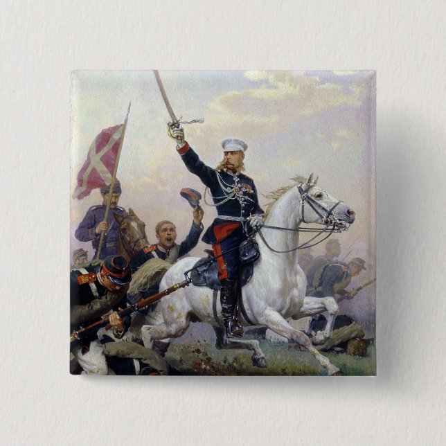 Chapa Cuadrada M.D. general Skobelev en el Ruso-Turco (Anverso)
