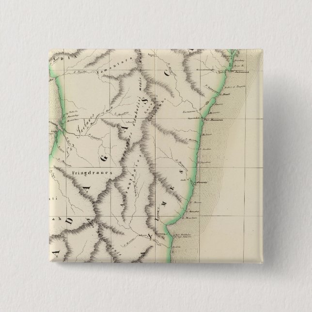 Chapa Cuadrada Madagascar África 56 (Anverso)