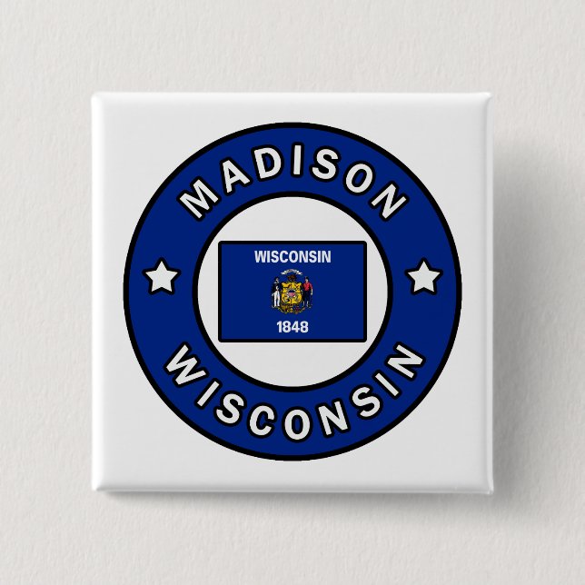 Chapa Cuadrada Madison Wisconsin (Anverso)