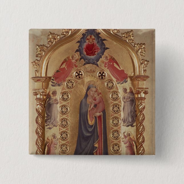 Chapa Cuadrada Madonna de las estrellas (Anverso)