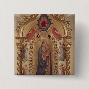 Chapa Cuadrada Madonna de las estrellas