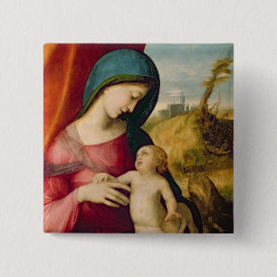 Chapa Cuadrada Madonna y niño, 1512-14