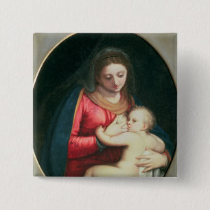 Chapa Cuadrada Madonna y niño, 1598