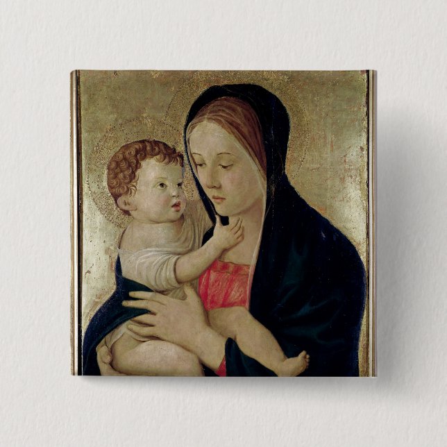 Chapa Cuadrada Madonna y niño, c.1475 (Anverso)