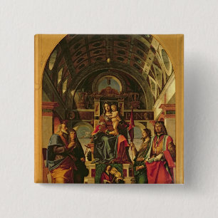 Chapa Cuadrada Madonna y niño con los santos, 1499