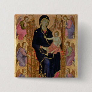 Chapa Cuadrada Madonna y niño (Rucellai Madonna) 1285 (tempera