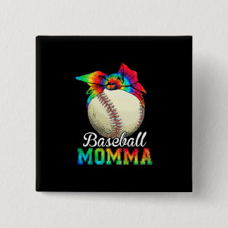Chapa Cuadrada Madre Arte Béisbol Momia Cumpleaños