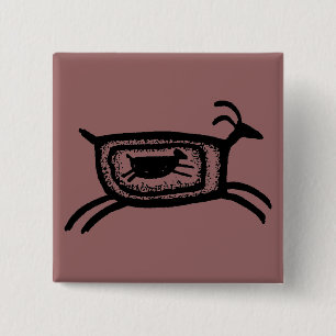 Chapa Cuadrada Madre cabra-BW