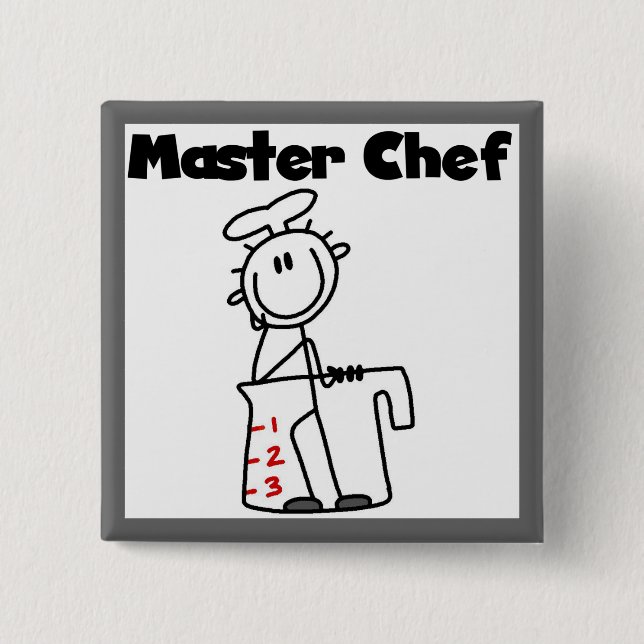Chapa Cuadrada Maestro Chef (Anverso)