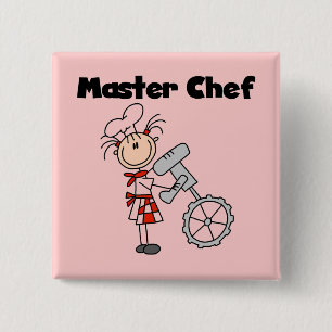 Chapa Cuadrada Maestro Chef - Femenino