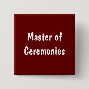 Chapa Cuadrada Maestro de Ceremonías