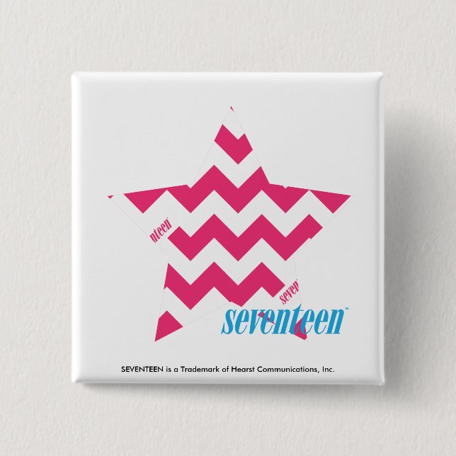 Chapa Cuadrada Magenta 2 del zigzag (Anverso)