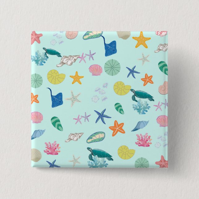 Chapa Cuadrada Mágica marina (Anverso)