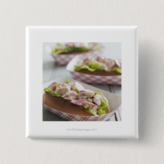 Chapa Cuadrada Maine Lobster Roll (Anverso)