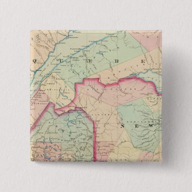 Chapa Cuadrada Maine, NB (Anverso)