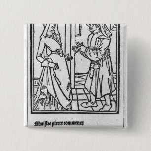 Chapa Cuadrada Maitre Pathelin y Guillemette