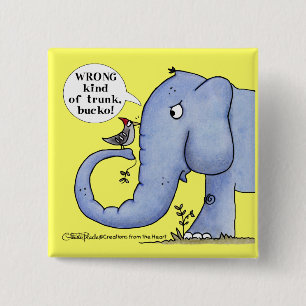 Chapa Cuadrada Malentendidos con respecto al elefante y el pájaro