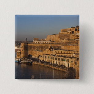 Chapa Cuadrada Malta, La Valeta, vista del puerto desde Lower Bar