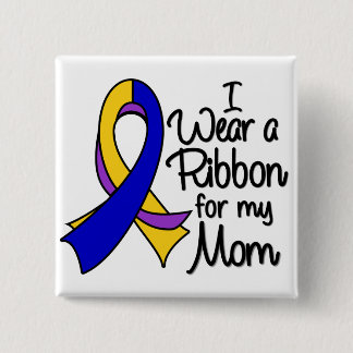 Chapa Cuadrada Mamá - Cinta de Cáncer de Escala