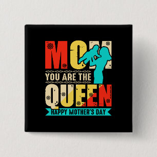 Chapa Cuadrada Mamá, eres el día de la madre feliz de la reina