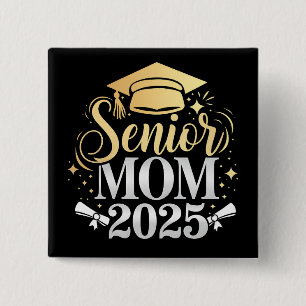 Chapa Cuadrada Mamá Senior 2025 Graduación Familia Hijo Hija