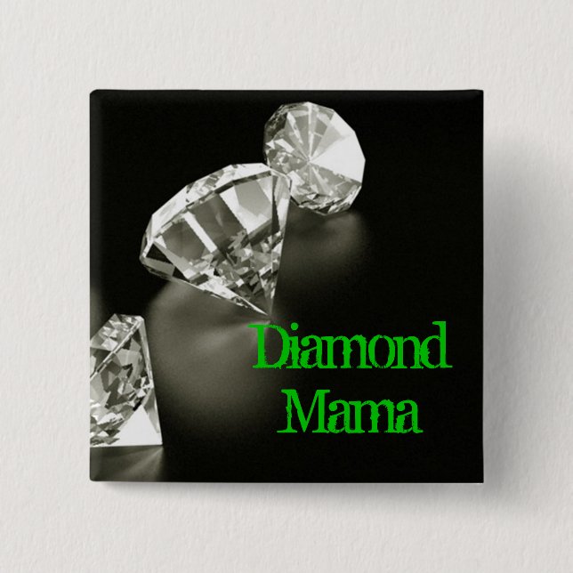 Chapa Cuadrada Mamá Square del diamante (Anverso)