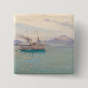 Chapa Cuadrada Mañana del verano en Molde, 1892