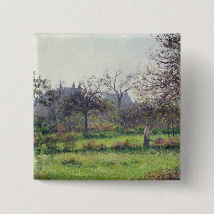 Chapa Cuadrada Mañana Sun, otoño, Eragny, 18 de Camille Pissarr