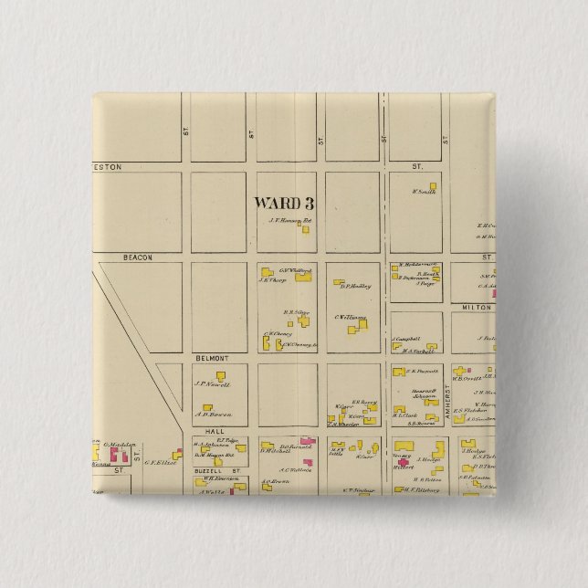 Chapa Cuadrada Manchester, NH, Sala 24 (Anverso)