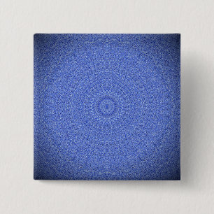 Chapa Cuadrada Mandala azul